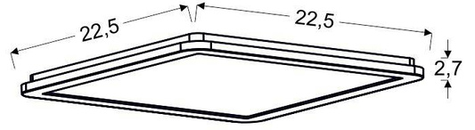 Plafon do łazienki NEXIT minimalistyczny – srebrny satynowy 22,5 cm – plafon z funkcją ściemniania LED 3000K 12W IP44