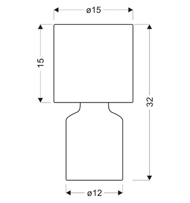 Lampe de table de chevet en céramique rose Iner Candellux 41-79855