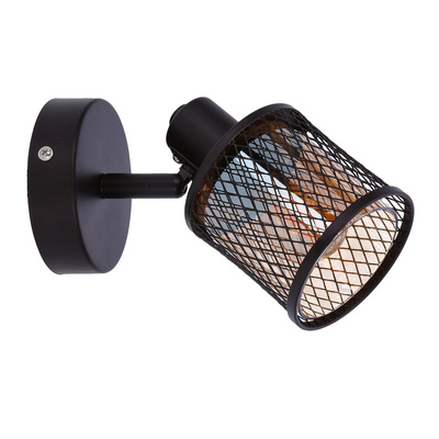 Wall lamp coffee gold with amber shade 1xE14 Canabera Candellux 91-81377