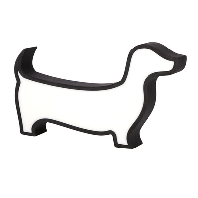 LED-TISCHLAMPE HUND FÜR KINDER IQ KIDS SCHWARZ