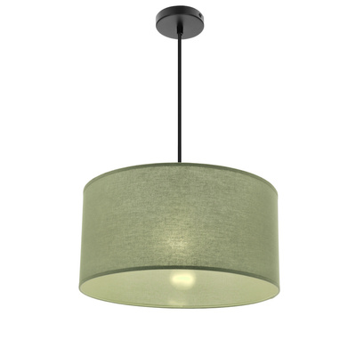 Lampa wisząca z abażurem Shanti miętowa do salonu i sypialni