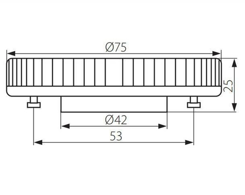 GX53 Candellux 3318871 ampoule fluorescente à économie d'énergie