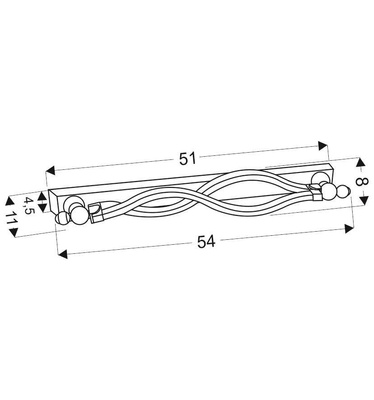 Aplic alb reglabil baie LED 12W 4000K Esse Candellux 22-73389