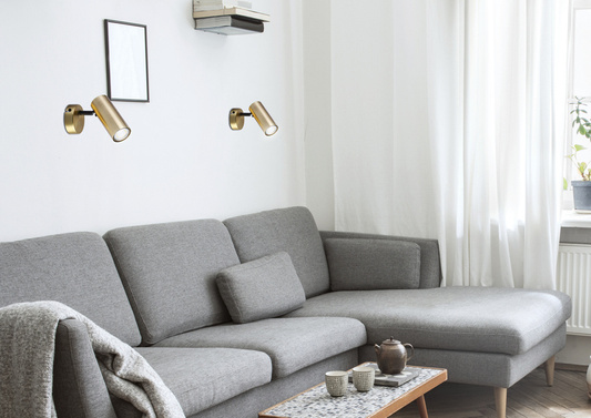 Wall lamp brass movable metal spot Colly 91-01702