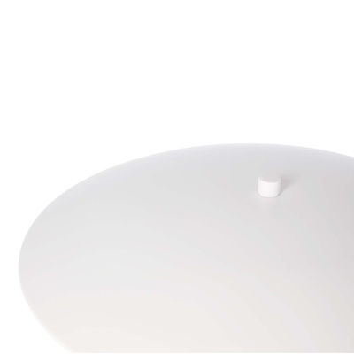 Table lamp LUND in Scandinavian style white plate shade minimalist lamp for living room and bedroom