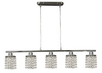 Suspension chrome avec cristaux blancs 5x40W Royal Candellux 35-28115