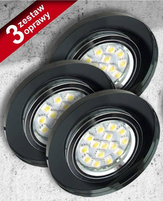 Set de trei Candellux Ss-15 Black Fara Becuri