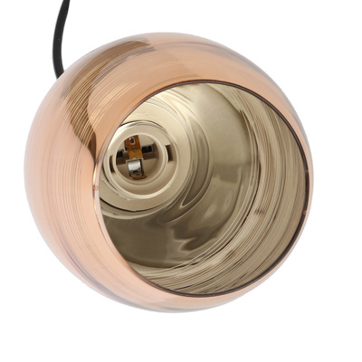 Lampa sufitowa wisząca czarny/miedziana 5 Marina 35-51639