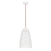 Hanging ceiling lamp 1X60W E27 openwork white BENE 31-70593