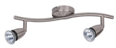 Spot norman gu10 2x50w crom satinat