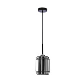 Jonera Hängelampe schwarz 1X40 E27 geräucherter Schirm 31-08428