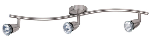 Spot norman gu10 3x50w satin chrome