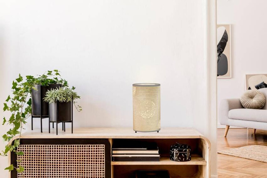 Lampe de table Cabinet Candellux Perla 41-19946 E14 Beige