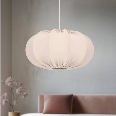 CAFEÉ pendant lamp 52cm black 1x40W E27 shade frappe
