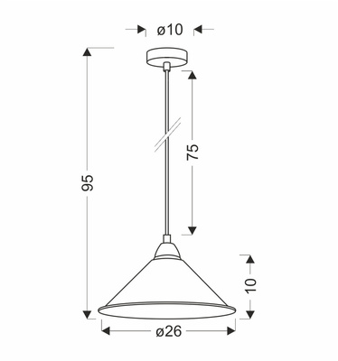 Avola suspension chrome e27 avec abat-jour blanc 31-20710
