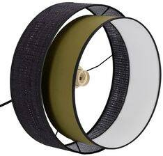 Lampa wisząca z abażurem Arezzo czarna oliwkowa do salonu i sypialni