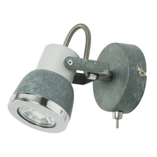 Wandleuchte aus grauem Metall, verstellbar, 50 W, GU10, Sabynio Globo 57000-1