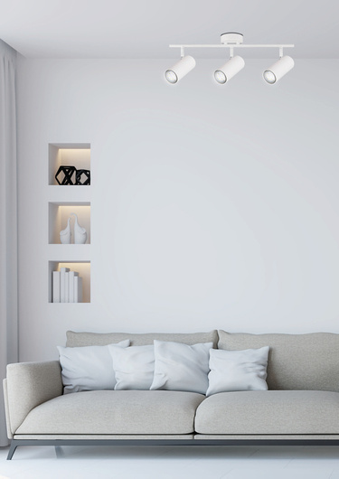Lampă de perete/plafonă albă spot 3xGU10 Colly 93-01689