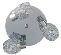 Ceiling lamp Candellux 98-56224 Golden plafond 3X40W G9 chrome violet