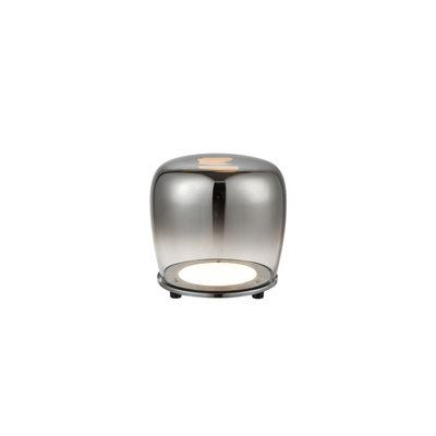 Floor lamp black glass LED 17cm Berloz Ledea 50533050