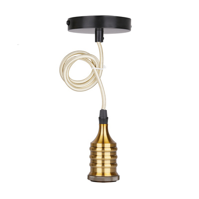 Pandantiv metalic patinat/lampa neagra E27 31-99962