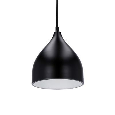 LAMPE SUSPENDUE YSTAD 170mm LEDEA 50101268 E27 40W MÉTAL NOIR