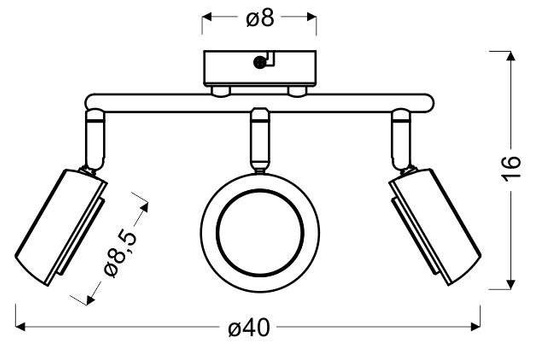 Plafoniera Candellux 98-66558 led spirala