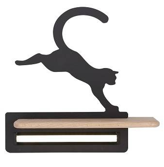 Applique LED 5W pour enfant chat noir sautant Cat Candellux 21-75635