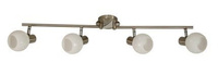 Lampa sufitowa Avila listwa ze szklanymi kloszami 4-punktowa do salonu