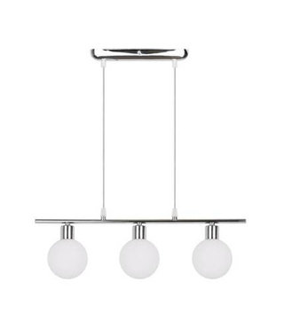 Suspension boule chrome abat-jour 3xG9 Oden 33-03263