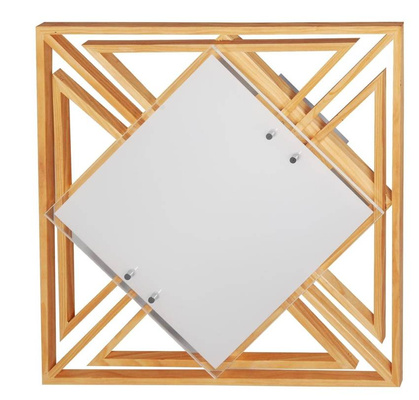 Deckenleuchte Candellux 10-39906 Natur Deckenleuchte 2X60W E27 42X42X10,5 gelb