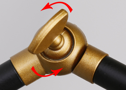 LKW-Lampe Wandleuchte Schwarz+Gold 1X40W E27 Gold 21-05915