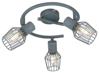 Spiraldeckenleuchte 3X40W E14 grau VIKING 98-68040