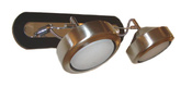 Applique bande 2X9W GX53 satin/wengé EARTH 92-15795