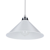 Suspensie Avola crom e27 cu abajur alb 31-20710