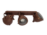 Plafonnier bande rouille 3x40W GU10 Frodo Candellux 93-71088