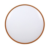 Montana plafonnier noir+blanc+or plafond 24w led 40 cm abat-jour blanc