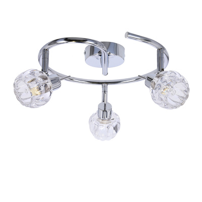 Plafonnier spirale 3X40W G9 chromé BOMBOLA 98-70326