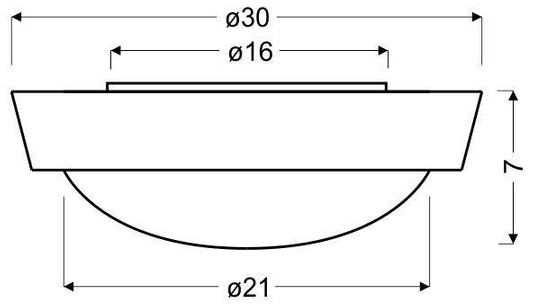 Plafoniera Candellux Vatan 13-11438 Plafond E27 Plastic Energo Gri