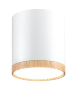 Deckenleuchte weiß/Holz LED 5W 4000K Tube 2273624