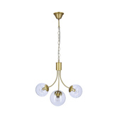 Gold pendant lamp 3xE14 chandelier Dani 33-79015