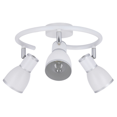 White/chrome spiral ceiling lamp 3xE14 Fido 98-63380