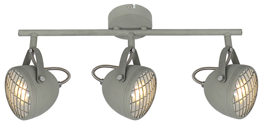 Bandă de perete 3X50W GU10 gri beton PENT 93-68064