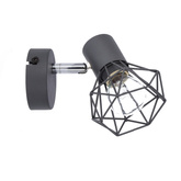 Aplică de perete cu sârmă gri 1X40W E14 Verve 91-60969