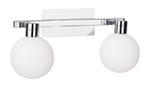 Wall lamp chrome/white wall lamp 2 Maldus 22-01443
