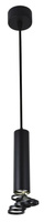 Lampa suspendata neagra + inele tub 31-77714