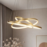 Lampa suspendata LED 60W 50cm auriu LUNE 33-76397