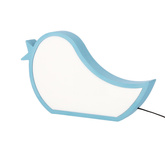 lampa de masa bird pentru copii led iq kids albastru