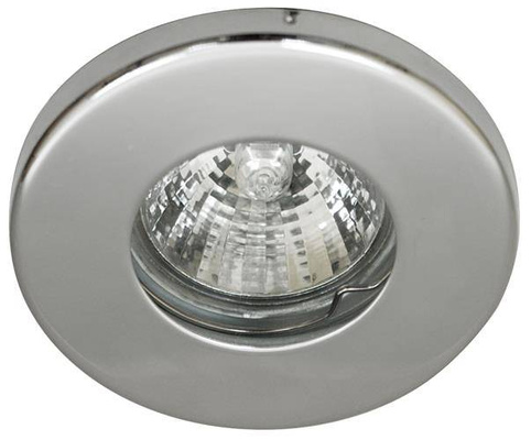 Hermetic chrome bathroom luminaire IP65 SH-06 8cm