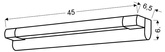 Bathroom wall lamp above the mirror chrome LED strip 5W Mia Candellux 20-32577